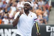 Frances Tiafoe during his third round win against Andreas Seppi at the 2019 Australian Open